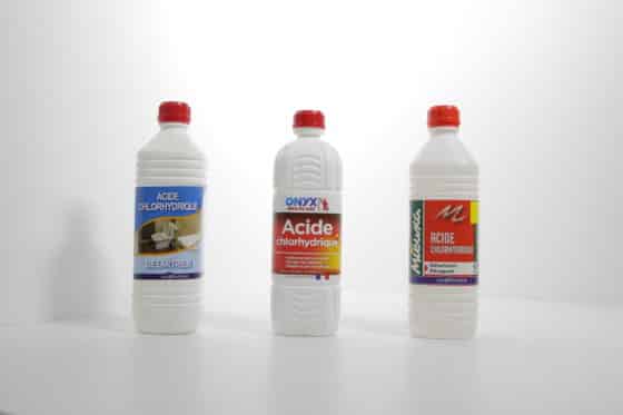 L'acide chlorydrique : l'ennemi du tartre