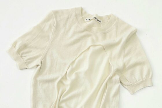 Tee-shirt beige à manches courtes