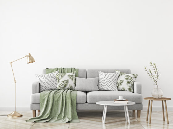 Comment nettoyer une tache de vomi sur un canapé en tissu coton/polyester ?