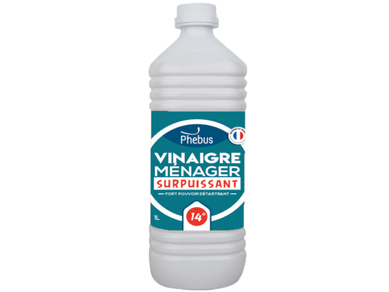 Image d'une bouteille d1L de vinaire ménager surpuissant à 14° de la marque Phébus