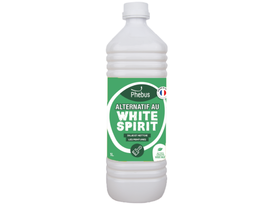 Image d'une bouteille d'1L d'alternatif au white spirit de la marque Phébus