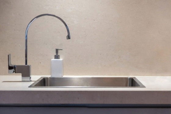 Image d'un évier en inox