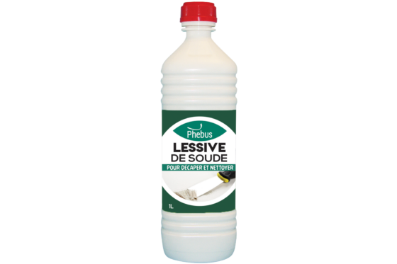Image d'une bouteille d'1L de lessive de soude de la marque Phébus