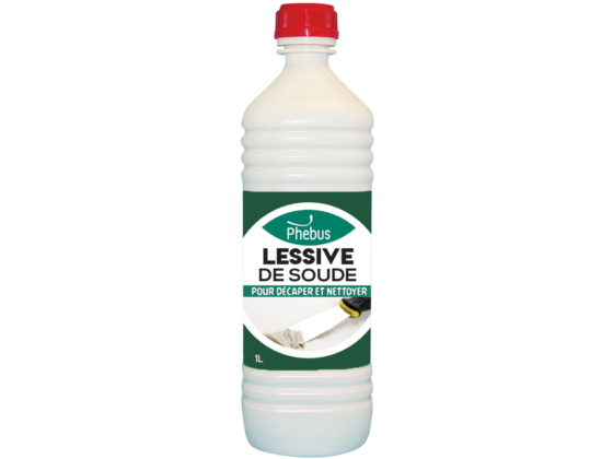 Image d'une bouteille d'1L de lessive de soude de la marque Phébus