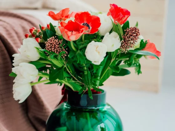 Bouquet de fleurs dans un vase